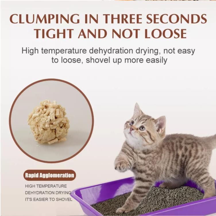 Custom Clumping Cat Sand Natural Flavor Tofu Cat Litter Sale