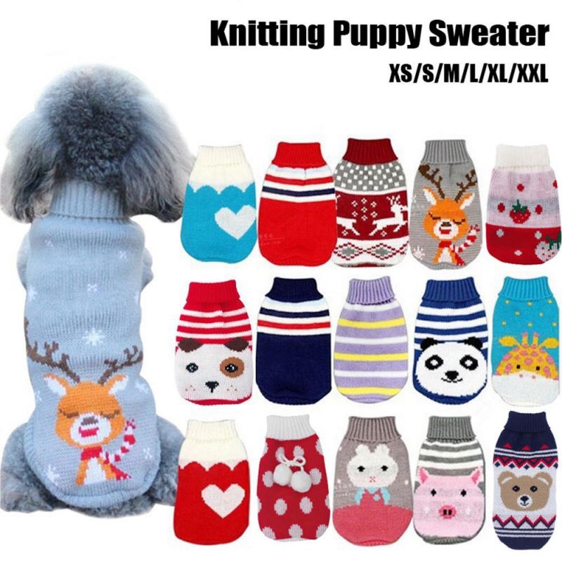 Christmas Pet Products Pet Accessories Supply Dog Warm Sweaters Clothes