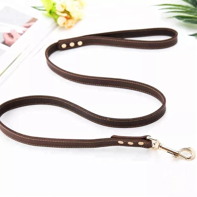 Hot-Selling Leather Material Dog Leash for out Training