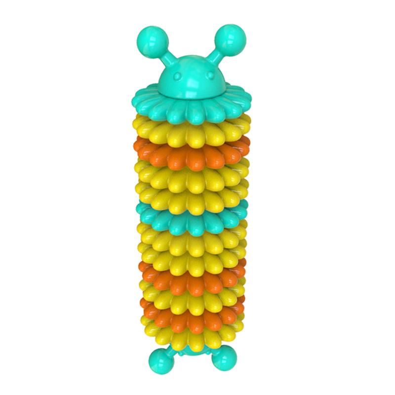 Pet Chewing Toy Interactive Caterpillar Biting TPR Teeth Cleaning Products