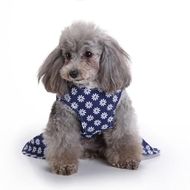 Wholesale Custom Apparel Access Cat Spring Summer Suspender Gauze Small Medium Dog Dress Valentine′s Day Pet Clothes