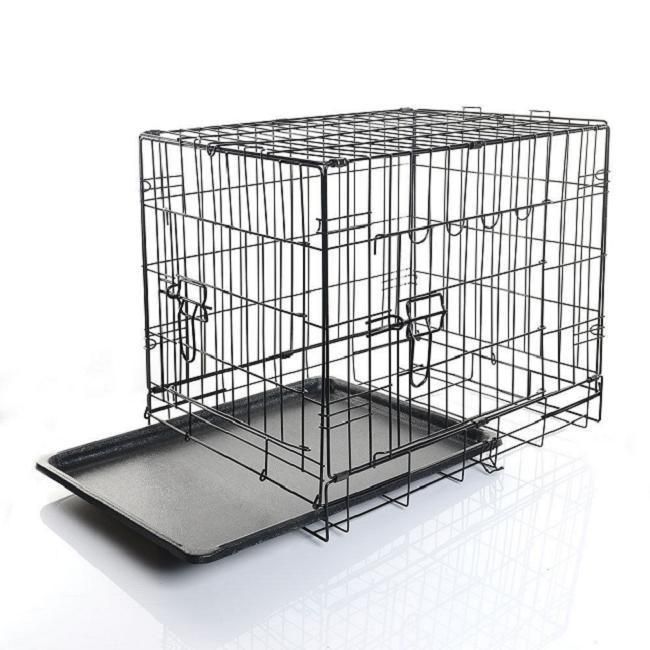 Metal Pet Cage for Dogs with Double Doors (IDW027)