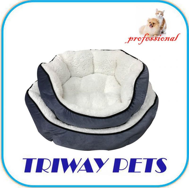 Deluxe Overstuffed Twill Cuddler Dog Pet Bed