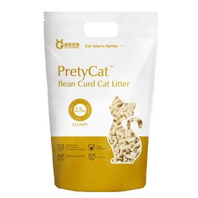 2020 New Design Portable 5L Odour Free Fast Absorption Rapid Clustering Deodorizing Toilet Cat Sand Tofu Cat Litter