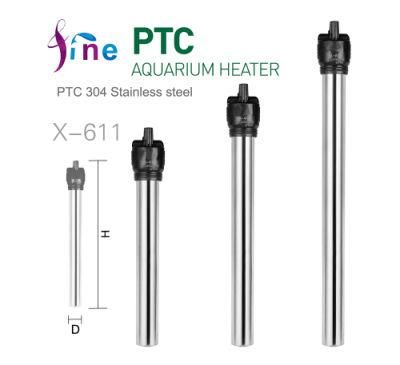 Stainless Adjustable Aquarium Submersible Fish Tank Water Heater Rod 300W