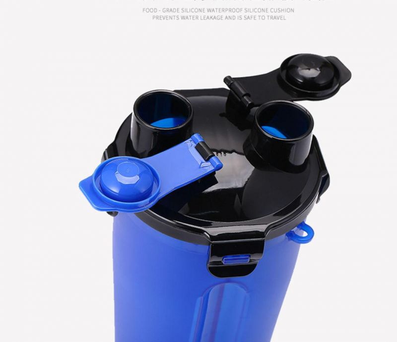 Dog Travel Water Bottle Bowl Collapsible Dog Bowls for Walking Hiking Travelling