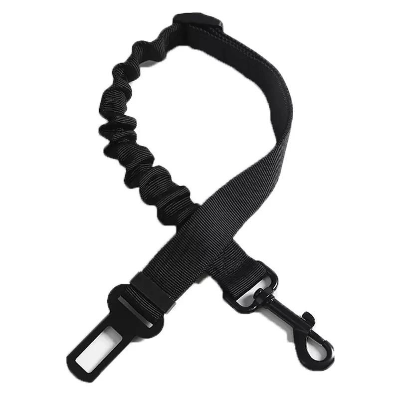 Car Seat Belt for Dogs Cats Pets, Adjustable Safety Heavy Duty Elastic Lead Harness for Cars with Elastic Nylon Bungee Buffer