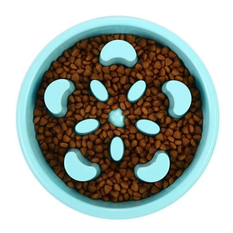 Healthy Pet Feeder Slow Eating Pet Dog Plate Bowl