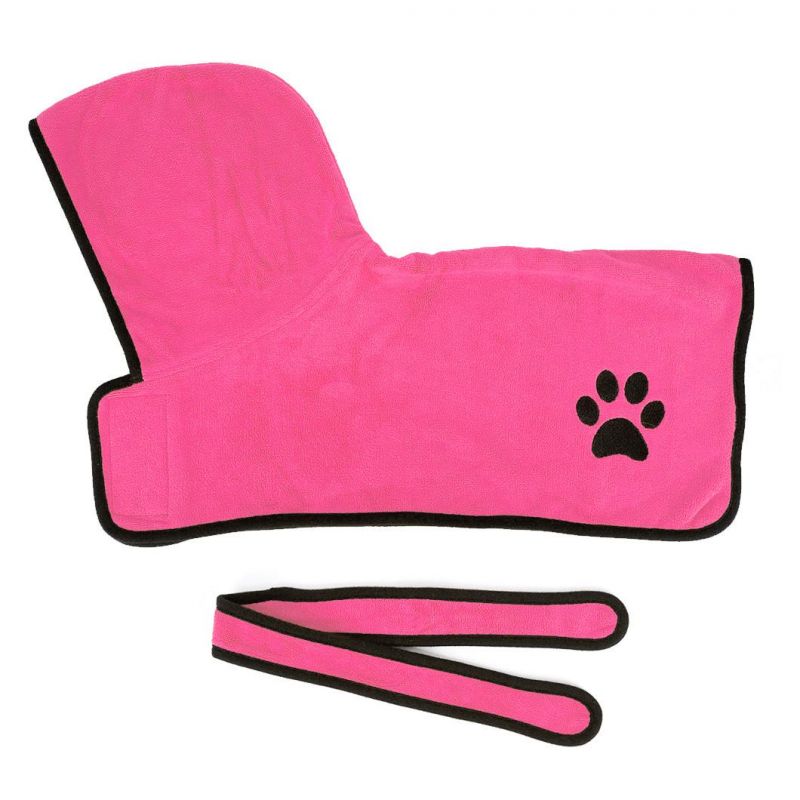 Wholesale Super Absorbent Soft Towel Robe Dog Cat Bathrobe Grooming Quick Drying Pet Product