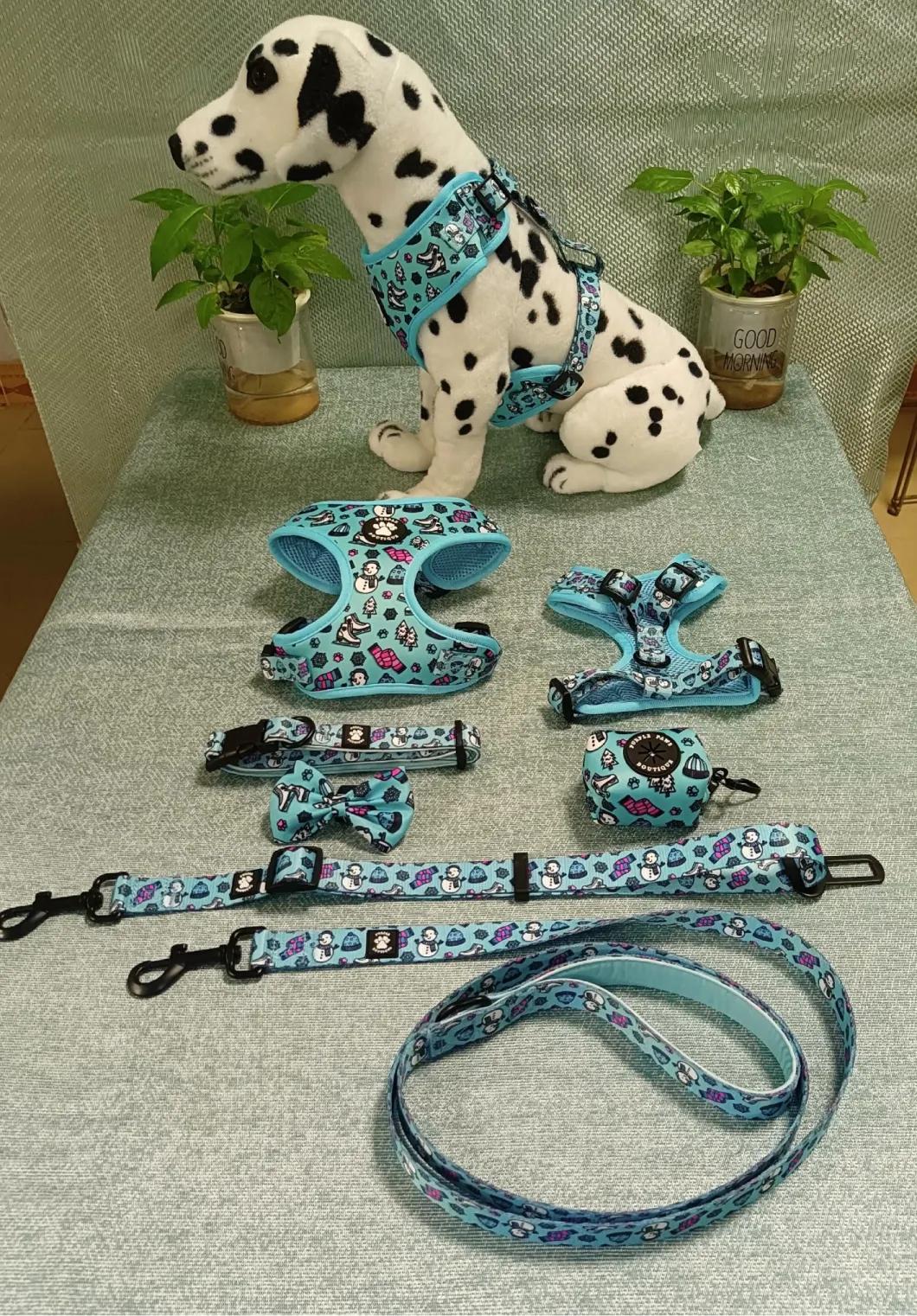 Customized Puppy Harness, Embroidered Dog Harness, Customizable Material Puppy Supplies, Dog Harness Set with Custom Logo and Pattern
