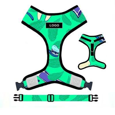 Customize with Collar Leash Adjustable Dog Harness/Pet Accessory
