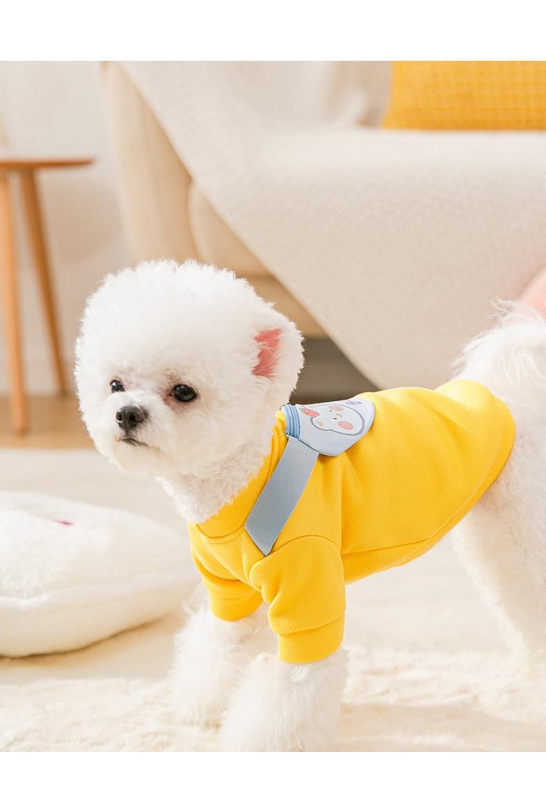 New Zipper Backpack Bear Cute Design Puppy Dog Bipedal Clothes Cat Spring Autumn Hoodie Pet Clothes