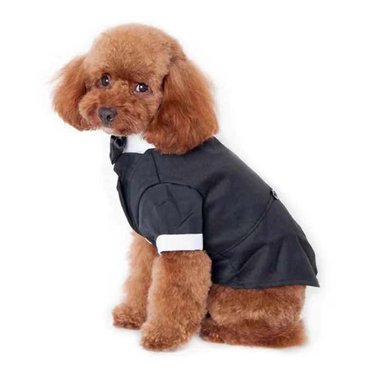 Dog Suit Bow Tie Costume Dog Shirt Wedding Parting Suit