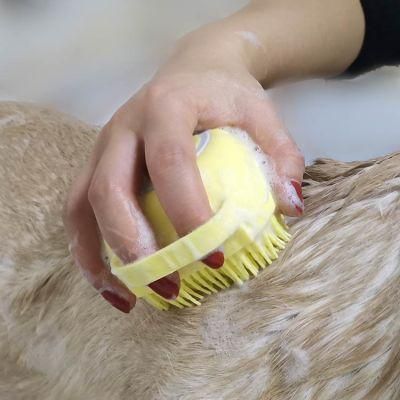 Rubber Factory Wholesale Pink Blue Yellow Pet Grooming Brush Comb for Pet