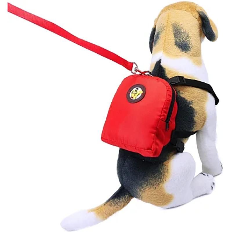 Outdoor Travel Cartoon Pet Harness Saddle Bag Backpack Daily Walking