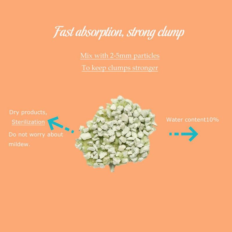 Factory Price ODM Broken Shape Tofu Cat Litter