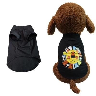 New Style Printed Cotton Dog T-Shirt Pet Owner Clothes