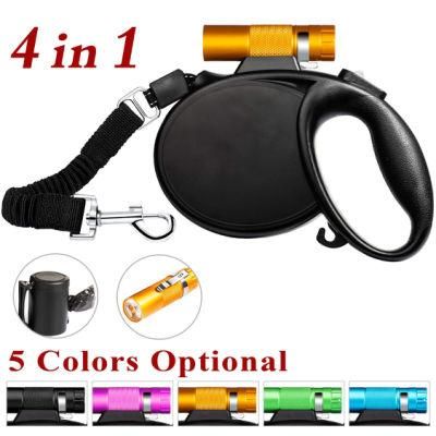 Retractable Dog Leash, 16 FT Scalable Dog Walking Leash with Bright Flashlight for Small-Medium, Moving Free, One Button Break &amp; Lock