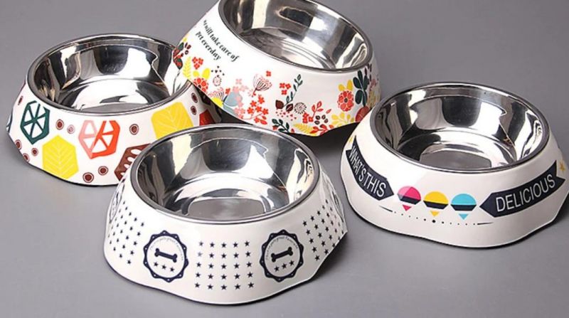 Quality Ss Painting Pet Feeding Products Dog Cat Bowls