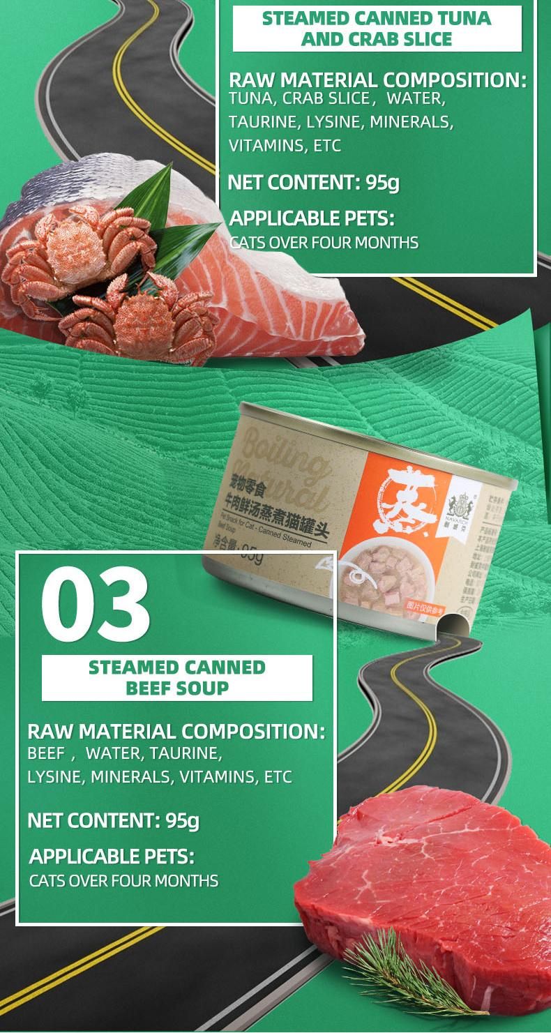 OEM Manufacturer Wholesale Price Pet Treats Food Pouch Healthiest Wet Cat Snack Food