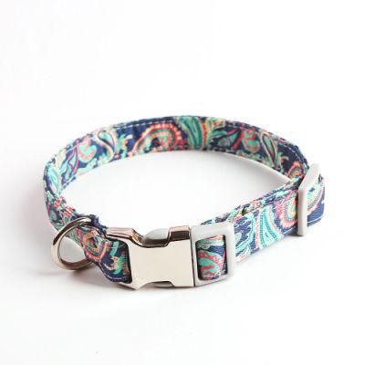 Custom Personalized Logo Design Sublimation Printing Plain Nylon Pet Cat Dog Collar