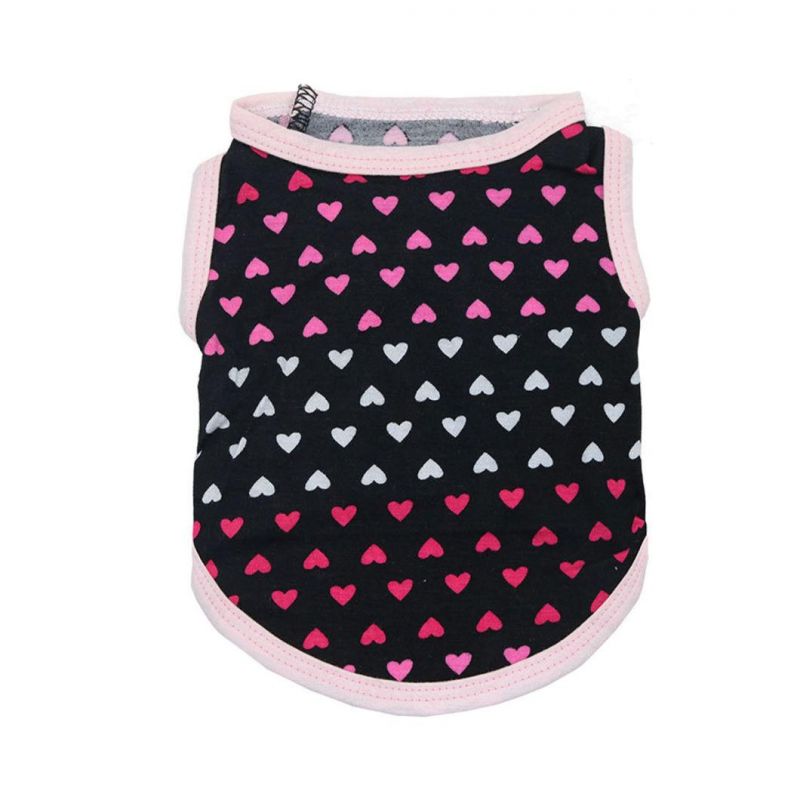Cute Little Love Heart Pattern Design Dog Shirt Summer Cool Pet Shirt