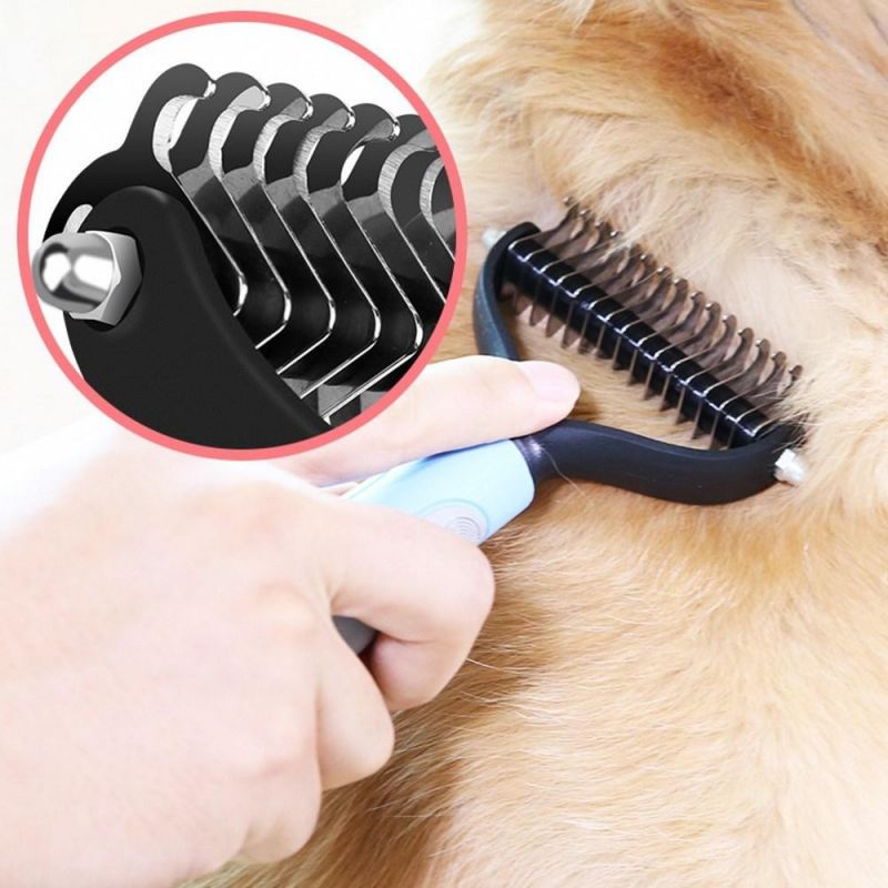 Hair Comb for Dogs Cat Fur Trimming Dematting Deshedding Brush Grooming Tool