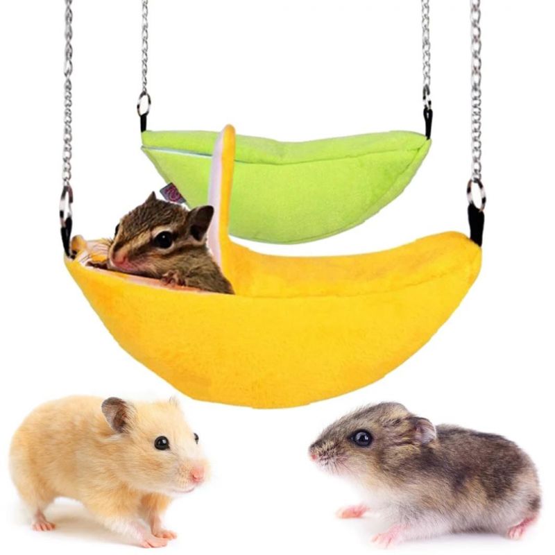 Hamster Cotton Nest Banana Shape House Hammock Cage for Hamster Bed