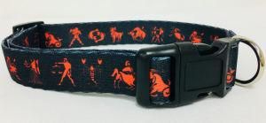 Dog Collar, Pet Collar, Cat Collar, Pattern Collar (art: black-red constellation)