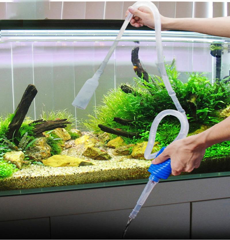 Portable Fish Tank Pump for Aquarium Use Carrying Fish Tank Cleaning Tube