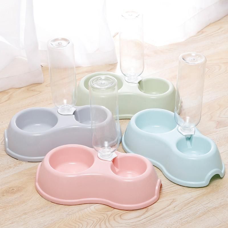 Pet Bowls Dog Food Water Feeder Pet Drinking Dish Feeder Cat Puppy