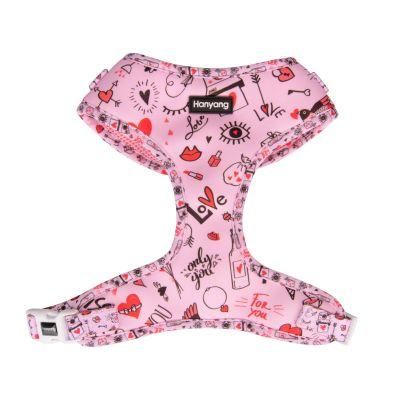 OEM Personal Logo&Pattern New Released Neoprene Neck Adjustable Dog Harness