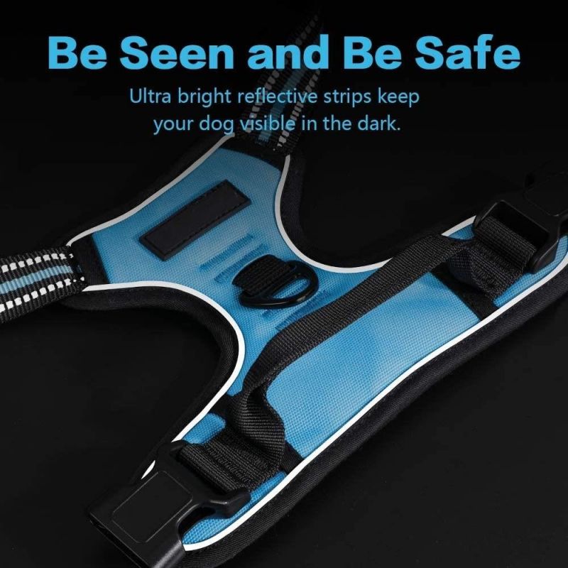 No-Pull Pet Harness with 2 Leash Clips Reflective Dog Harness