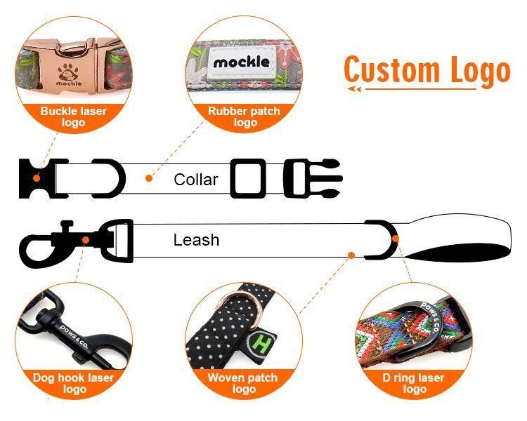 Luxury PU Leather Pet Collar Custom Colors Softly Padded Waterproof Classic Vegan Genuine Leather Dog Collar