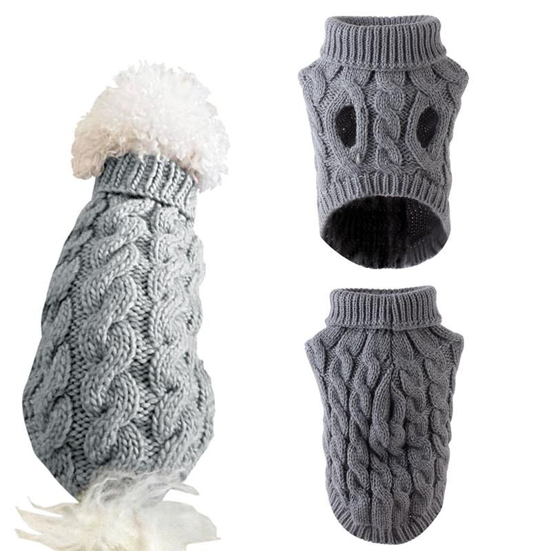 Dog Sweaters Winter Pet Clothes for Small Dogs Warm Sweater