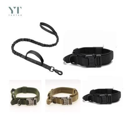 OEM/ODM Tactical Dog Collar and Leash Waterproof Strong Training Heavy Duty Durable Pet Collar and Lead