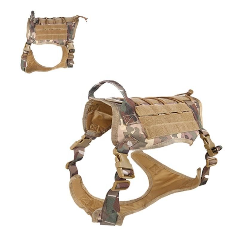 Wholesale Color Adjustable Training Tartical Dog Walking Pet Harness for Dog