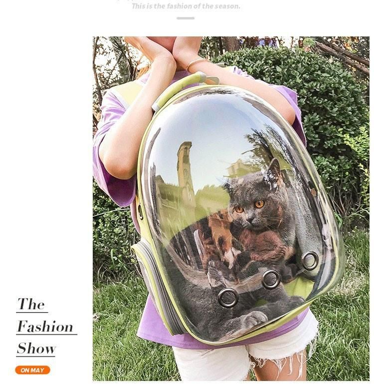 Cat Carrier Bag Outdoor Pet Shoulder Bag Carriers Backpack Breathable Portable Travel Transparent Bag for Small Dogs Cats
