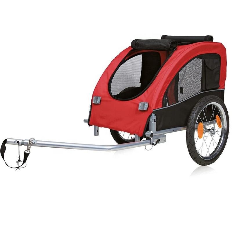2 in 1 Dog Stroller Bicycle Trailer Jogger for Pet Dog Pet Bike Trailer Cart Pet Stolley