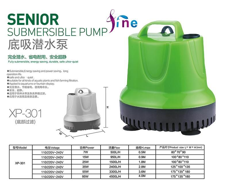 25W Submersible Water Pump for Low Water Level