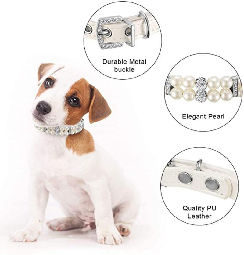 Party Pearl Pet Collars for Cat and Dog From Direct Factory