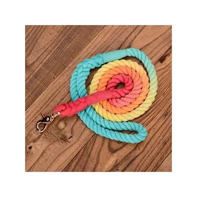 Custom Durable Cuerda De Tracci N De Color Customizable Logo Color Pet Rope Leash