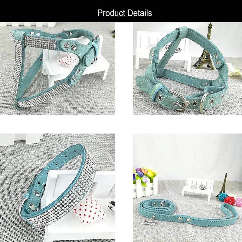 Comfortable Soft Collar Harness and Leashes Set