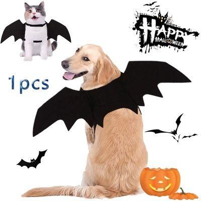 Collar Cosplay Bat Costume Pet Bat Wings for Halloween Party