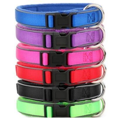 Newest O Ring Style Dog Collars Best Seller Reflective Nylon Pet Collars