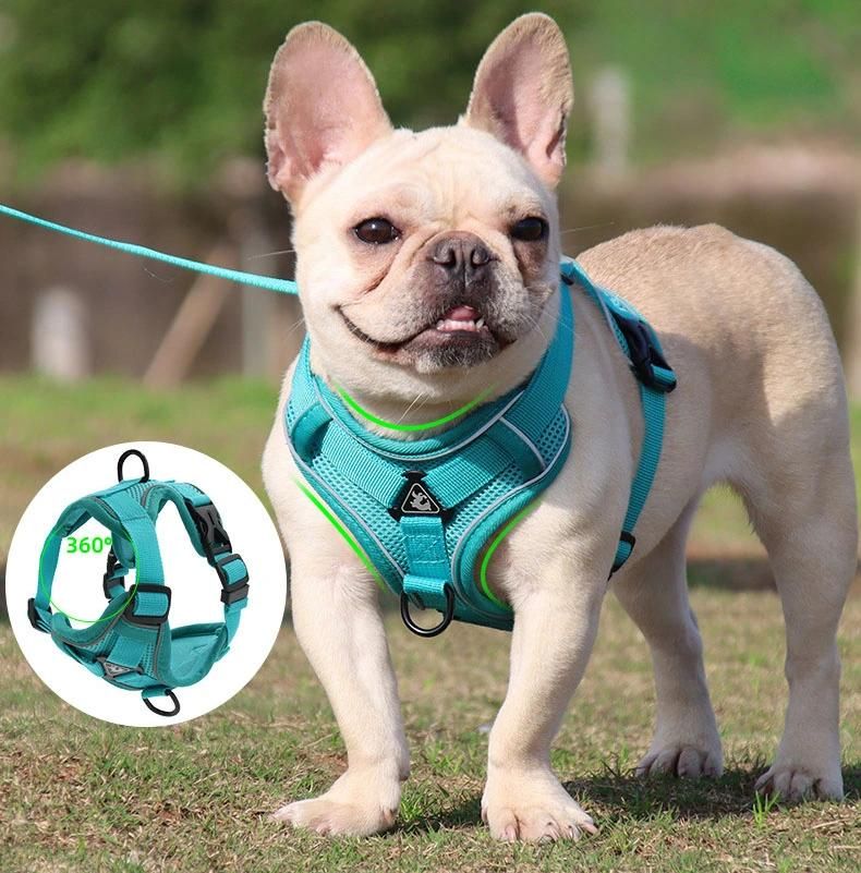 Dog Harness with 150cm Leash Set No Pull Dog Vest