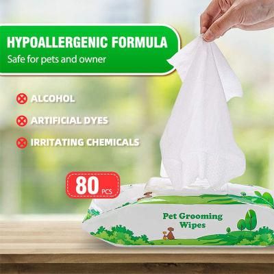 Biokleen OEM Custom Pet Teeth Wipe Hypoallergenic Eco Organic Pet Tear Stains Removing Wipes