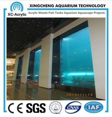 Customized Transparent UV PMMA Fish Tank Oceanarium Project Price