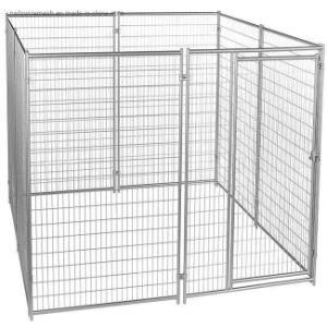 Foldable Indoor Stainless Steel Wire Pet Cat Dog Cage With Bottom Tray And Cover