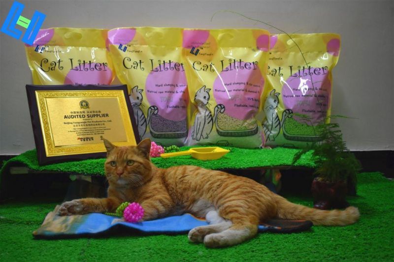 Active Carbon Tofu Cat Litter with Easy Scoop Away